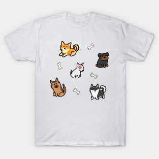 Pups and bones pattern T-Shirt